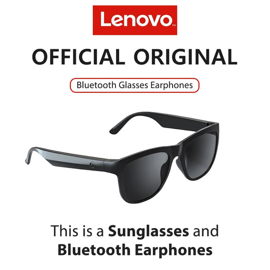 Lenovo C8 gafas de sol inteligentes inalámbricas Bluetooth auriculares con luz azul protección de ojos auriculares deportivos gafas de música auriculares con micrófono HD