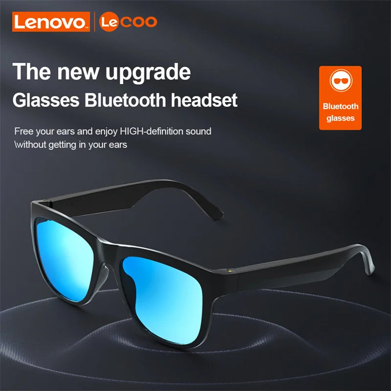 Lenovo C8 gafas de sol inteligentes inalámbricas Bluetooth auriculares con luz azul protección de ojos auriculares deportivos gafas de música auriculares con micrófono HD