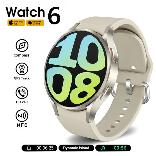 Nuevo reloj inteligente clásico Samsung Galaxy Watch 6 para hombre, pantalla AMOLED HD, asistente de voz, llamada Bluetooth, reloj inteligente NFC para mujer