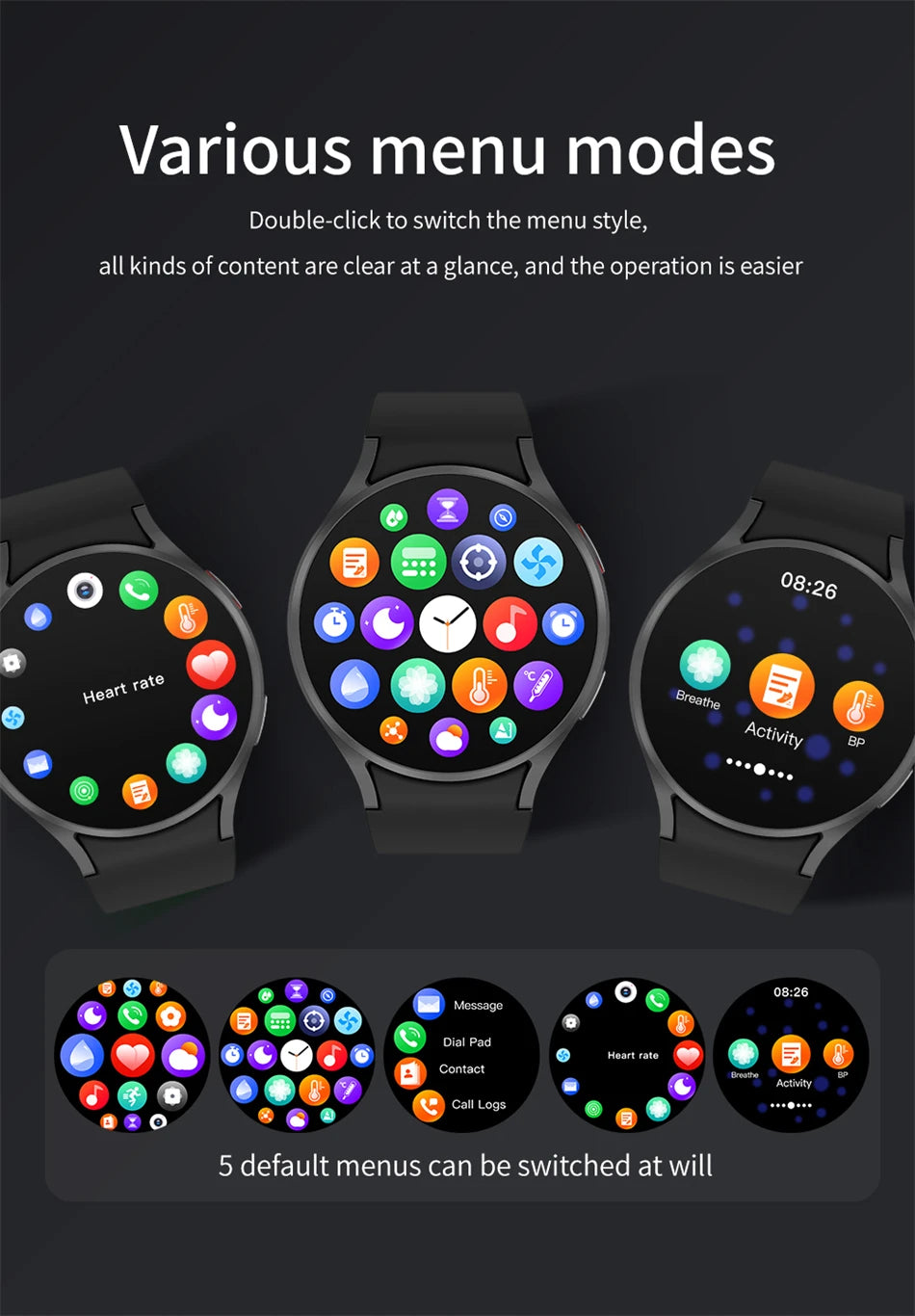 Nuevo reloj inteligente clásico Samsung Galaxy Watch 6 para hombre, pantalla AMOLED HD, asistente de voz, llamada Bluetooth, reloj inteligente NFC para mujer