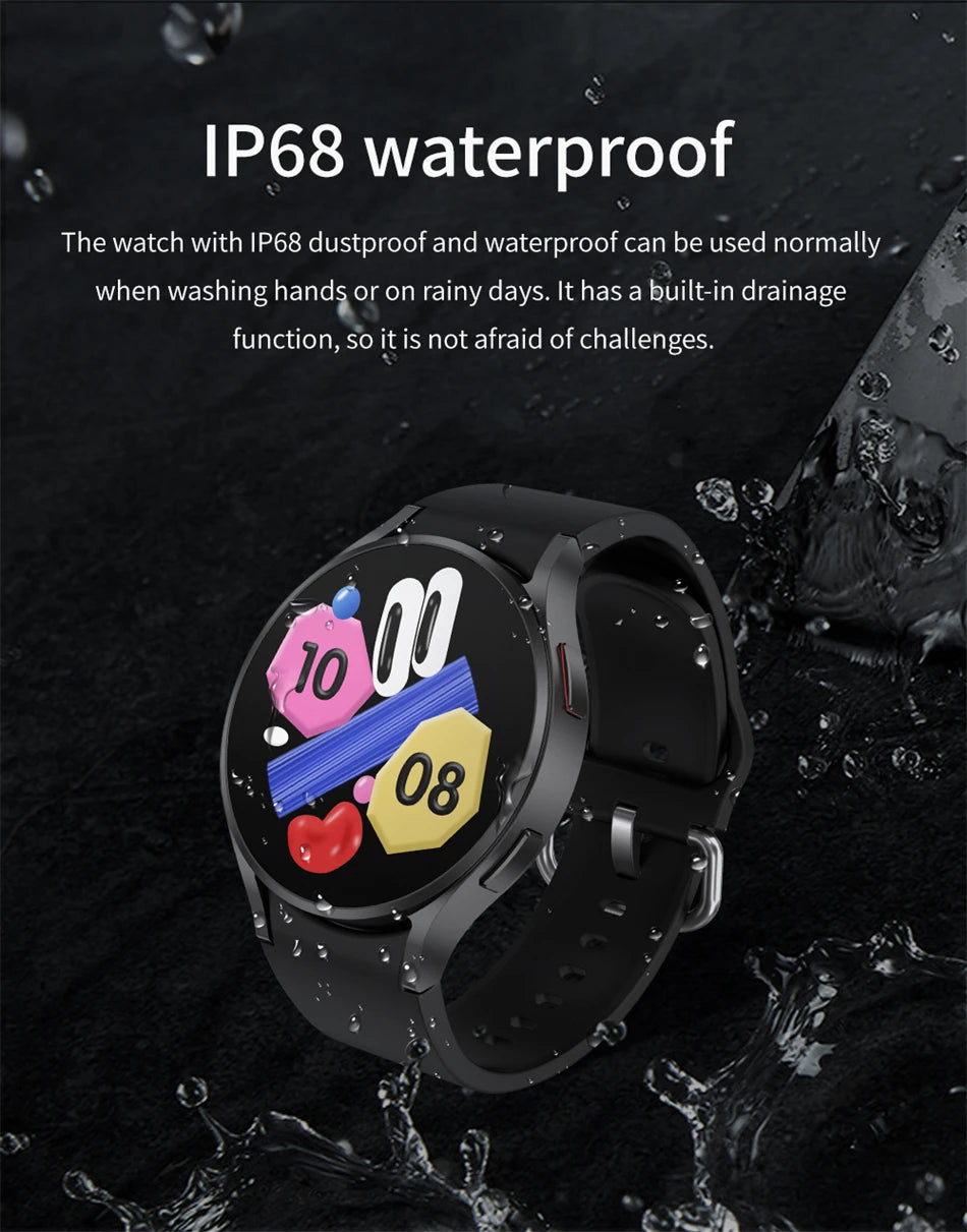 Nuevo reloj inteligente clásico Samsung Galaxy Watch 6 para hombre, pantalla AMOLED HD, asistente de voz, llamada Bluetooth, reloj inteligente NFC para mujer