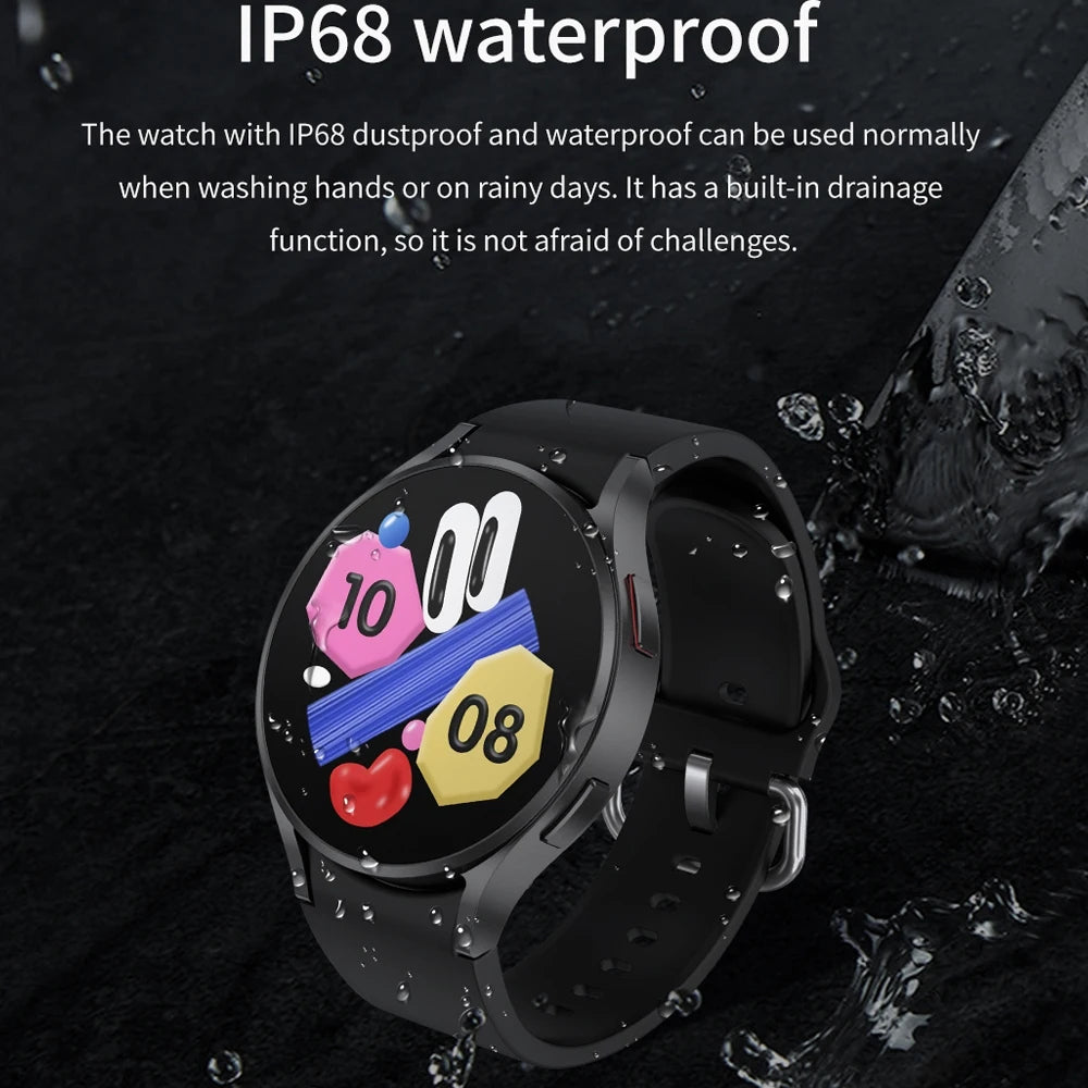 Nuevo reloj inteligente clásico Samsung Galaxy Watch 6 para hombre, pantalla AMOLED HD, asistente de voz, llamada Bluetooth, reloj inteligente NFC para mujer